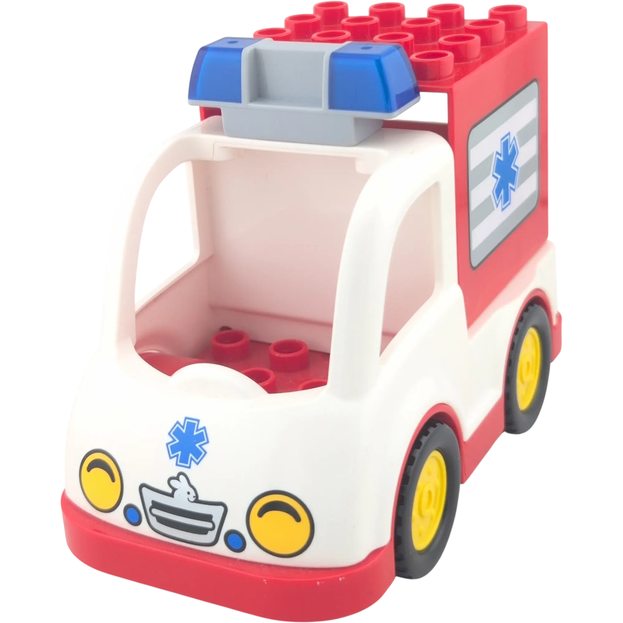 Lego Duplo Krankenwagen Rot Weiß mit Blaulicht